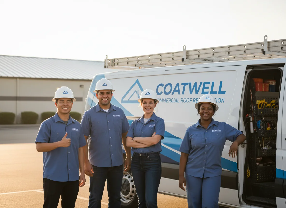 Commercial roof coating company in Peggs, OK